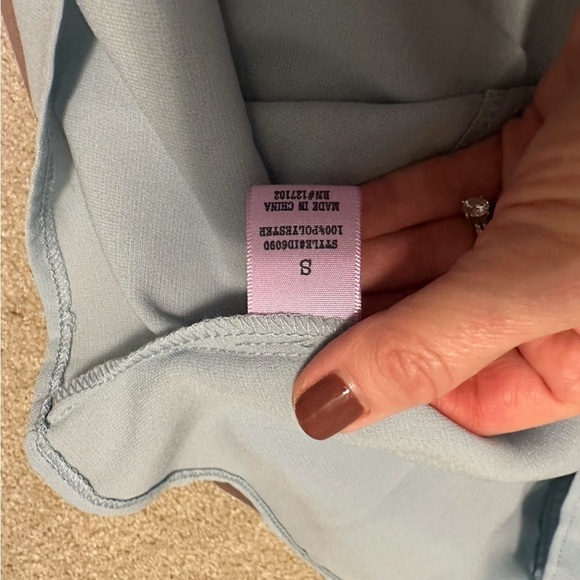 Alya Blue Ruffle Dress - Picture 10 of 11